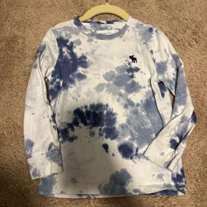 Abercrombie kids Blue Tie-Dye Long Sleeve Shirt